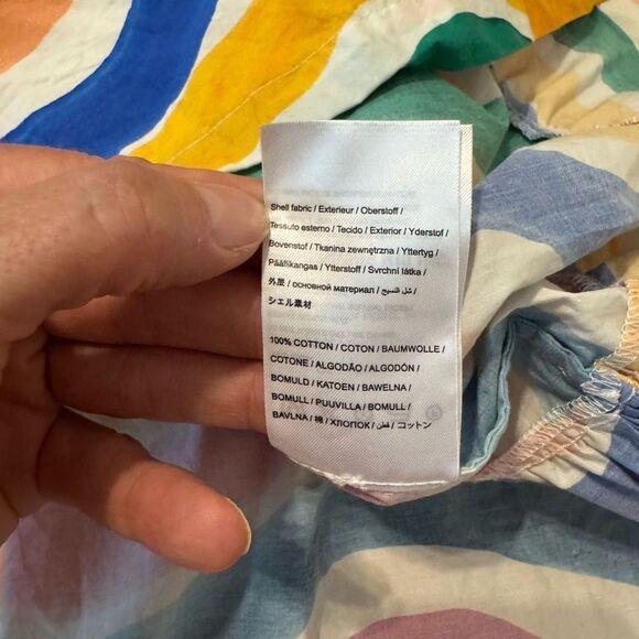 Farm Rio Women’s Dancing Stripes Tassel-Tie Midi Dress Multicolored Size XS - Picture 11 of 12